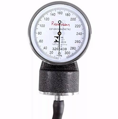 Analog blood pressure gauge with dial readings