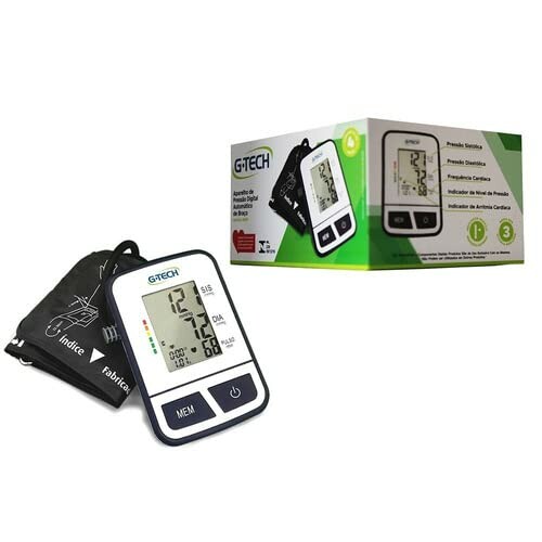 Digital blood pressure monitor with packaging.