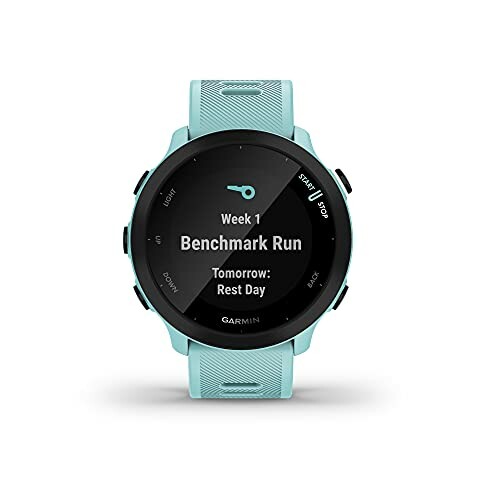 Garmin smartwatch displaying workout schedule