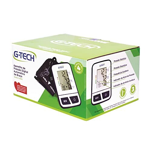 G-Tech digital blood pressure monitor box